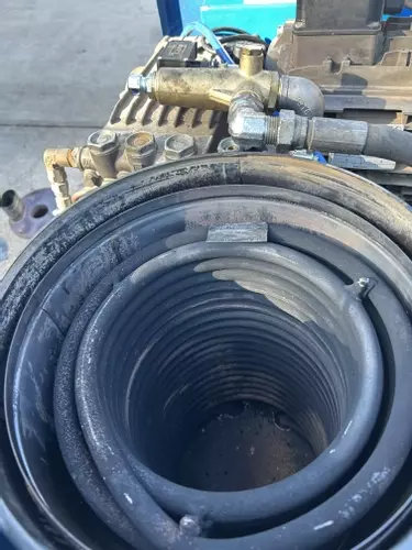 Sooted Boiler Coil that's been desolated on Nilfisk DTE 500HM